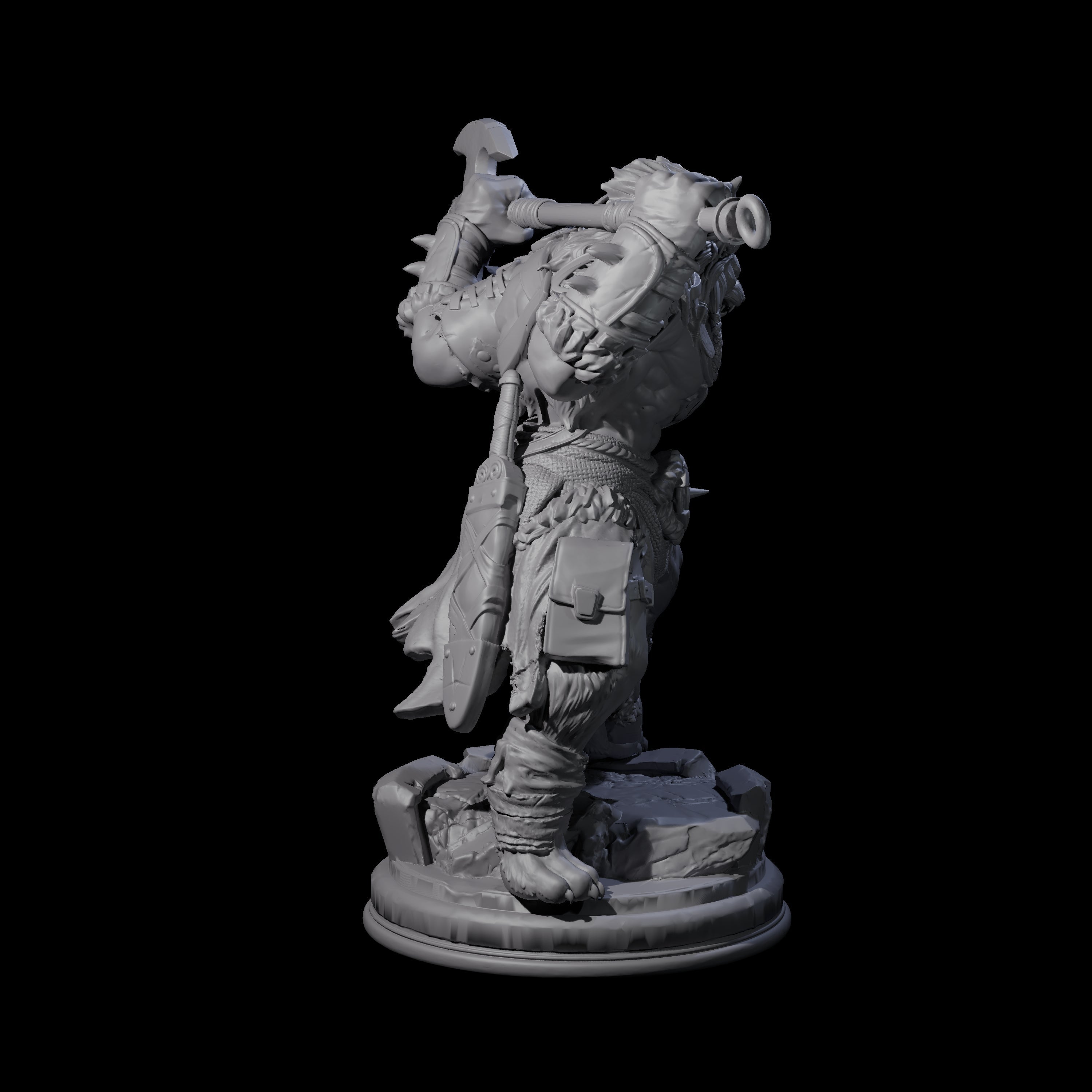 Terrifying Leonin Warrior Miniature for Dungeons and Dragons, Pathfinder or other TTRPGs