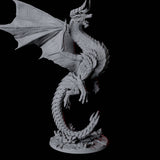 Terrifying Red Dragon Miniature for Dungeons and Dragons, Pathfinder or other TTRPGs