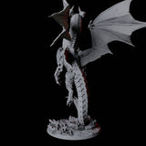 Terrifying Red Dragon Miniature for Dungeons and Dragons, Pathfinder or other TTRPGs