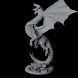 Terrifying Red Dragon Miniature for Dungeons and Dragons, Pathfinder or other TTRPGs