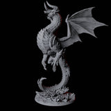Terrifying Red Dragon Miniature for Dungeons and Dragons, Pathfinder or other TTRPGs