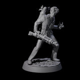 Tesla Backpacked Human Inventor Miniature for Dungeons and Dragons, Pathfinder or other TTRPGs