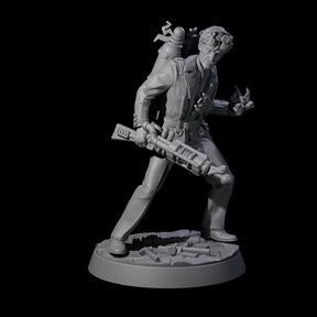 Tesla Backpacked Human Inventor Miniature for Dungeons and Dragons, Pathfinder or other TTRPGs