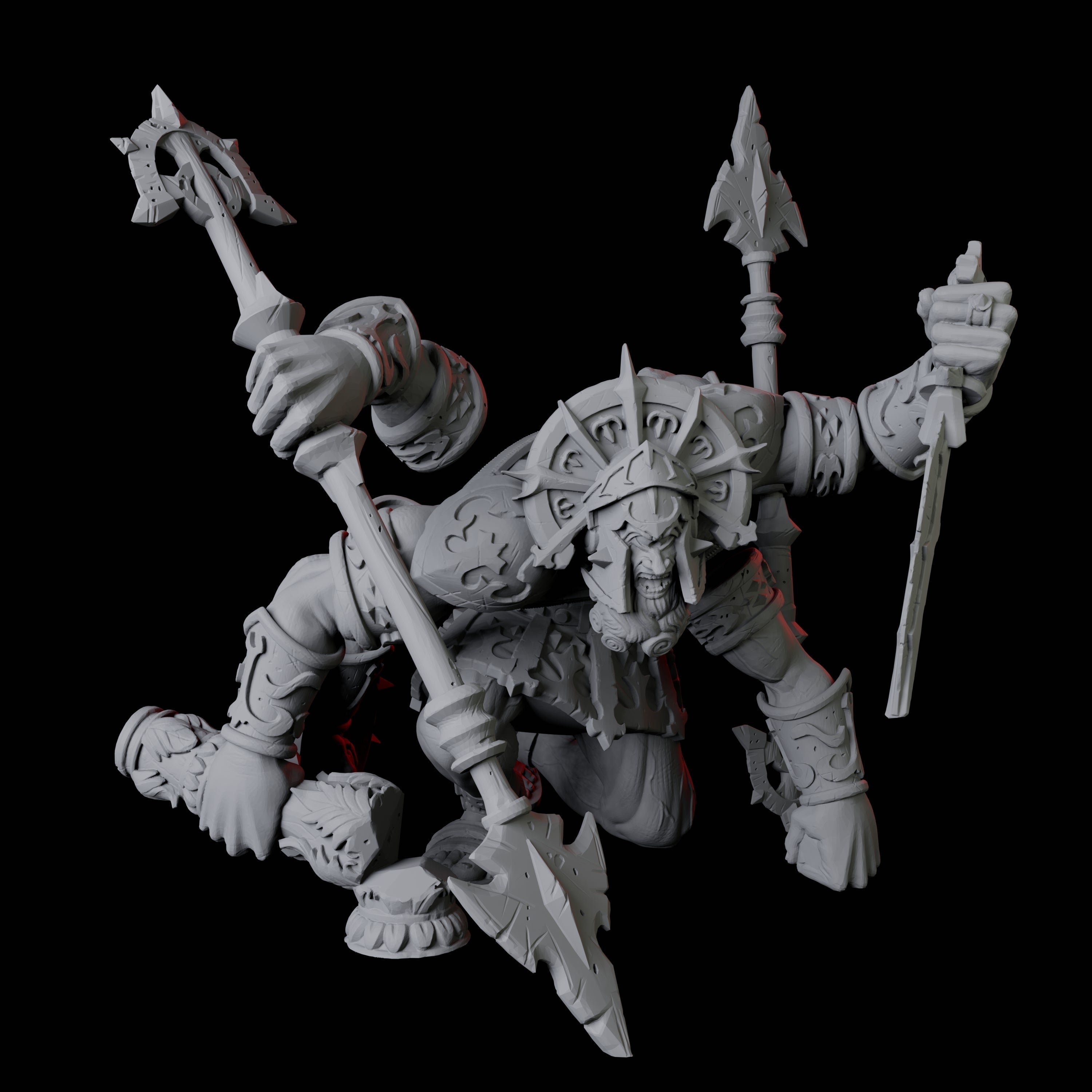 Tetrabrachius Construct Golem Miniature for Dungeons and Dragons, Pathfinder or other TTRPGs