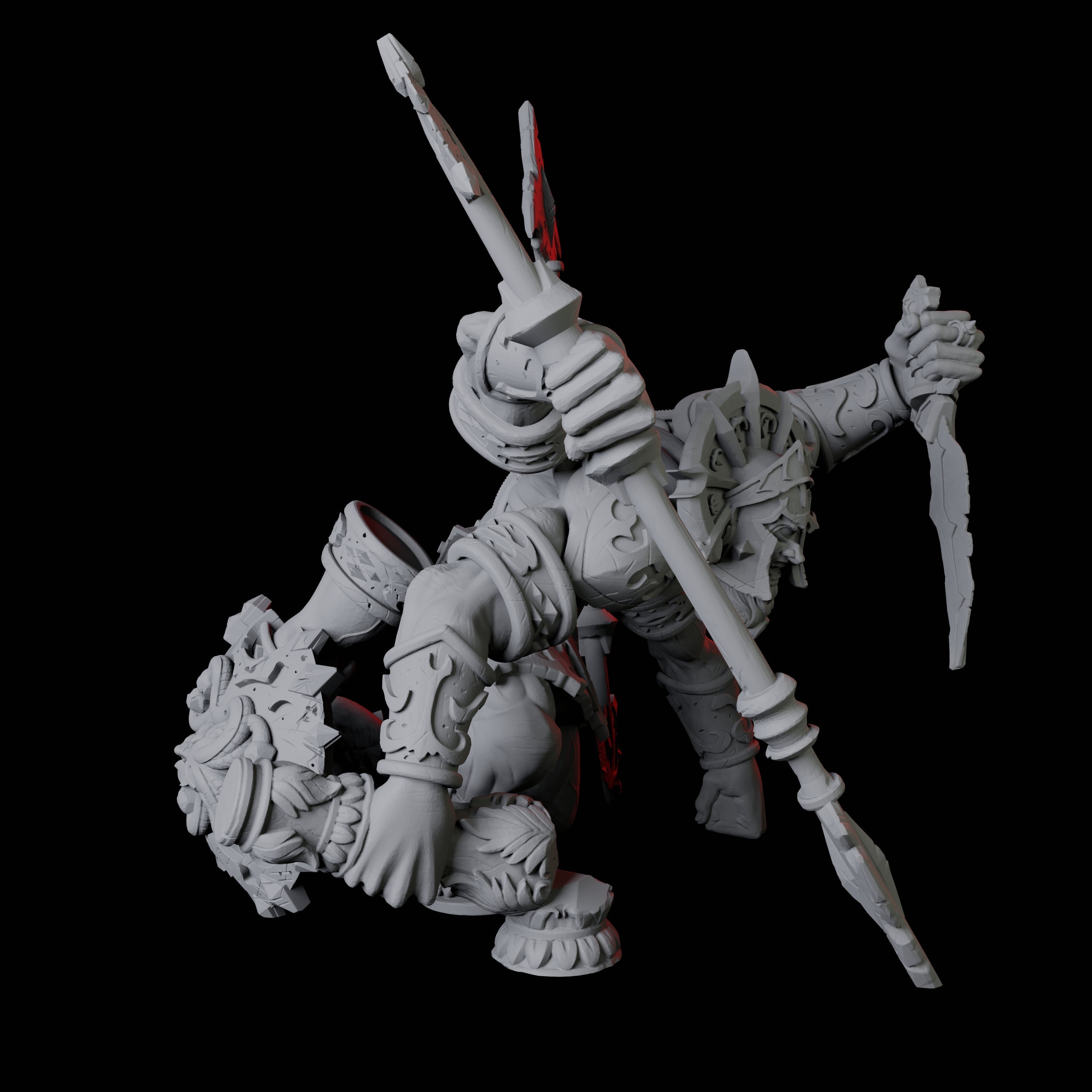 Tetrabrachius Construct Golem Miniature for Dungeons and Dragons, Pathfinder or other TTRPGs