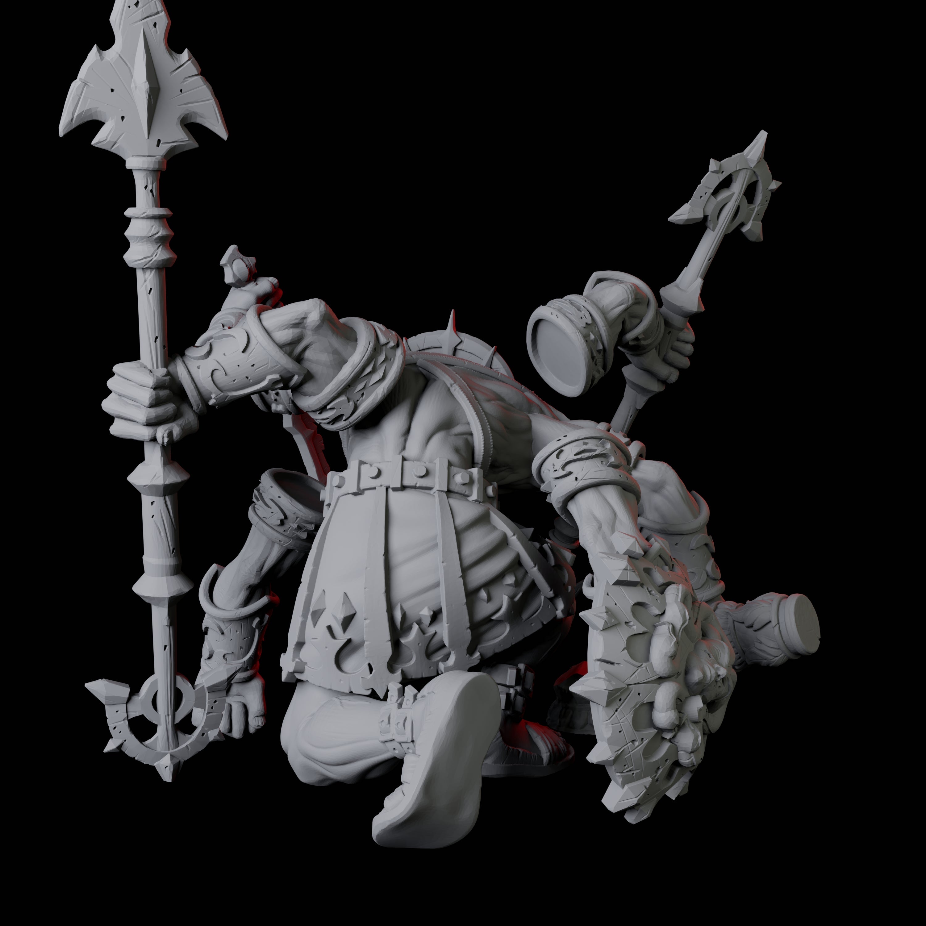 Tetrabrachius Construct Golem Miniature for Dungeons and Dragons, Pathfinder or other TTRPGs