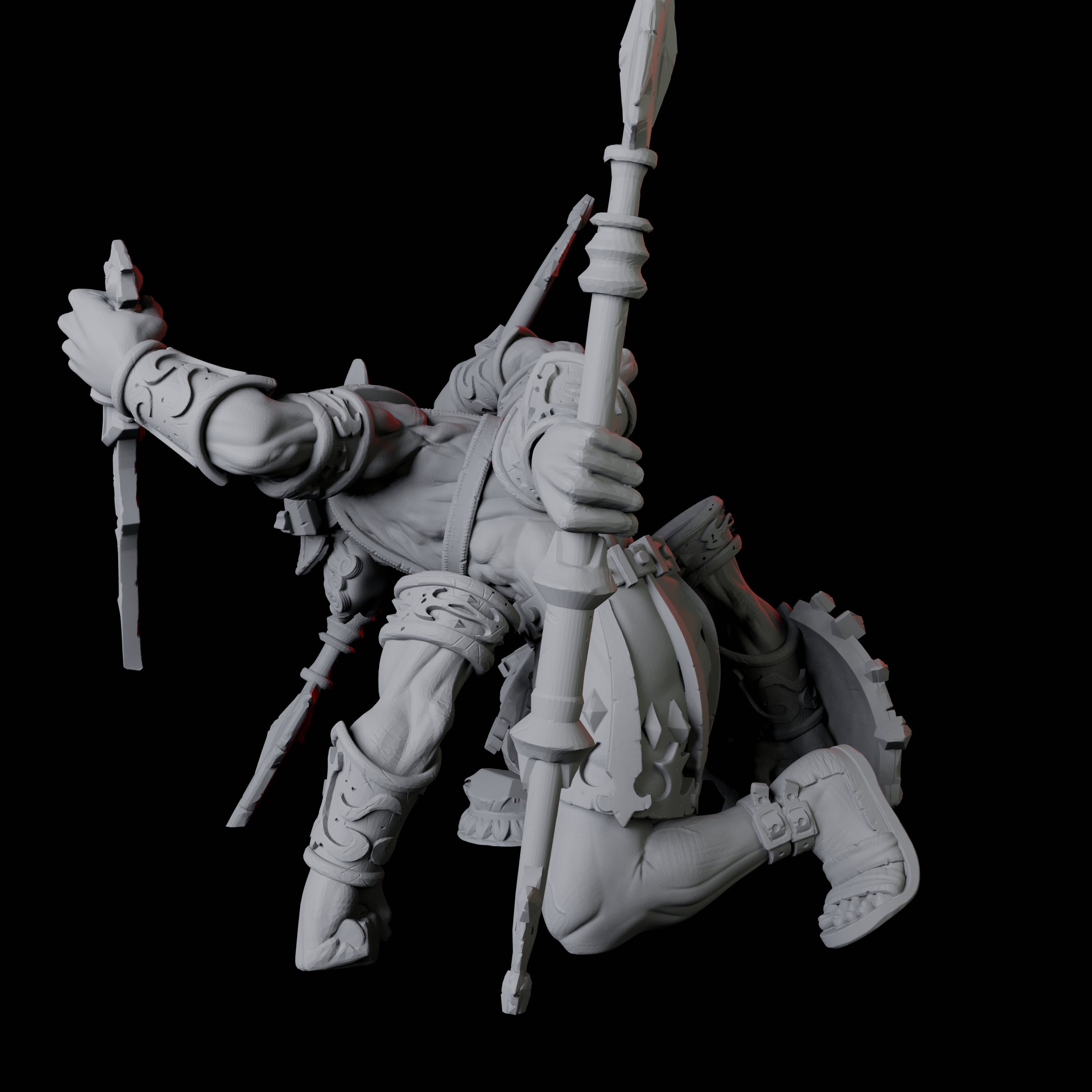 Tetrabrachius Construct Golem Miniature for Dungeons and Dragons, Pathfinder or other TTRPGs