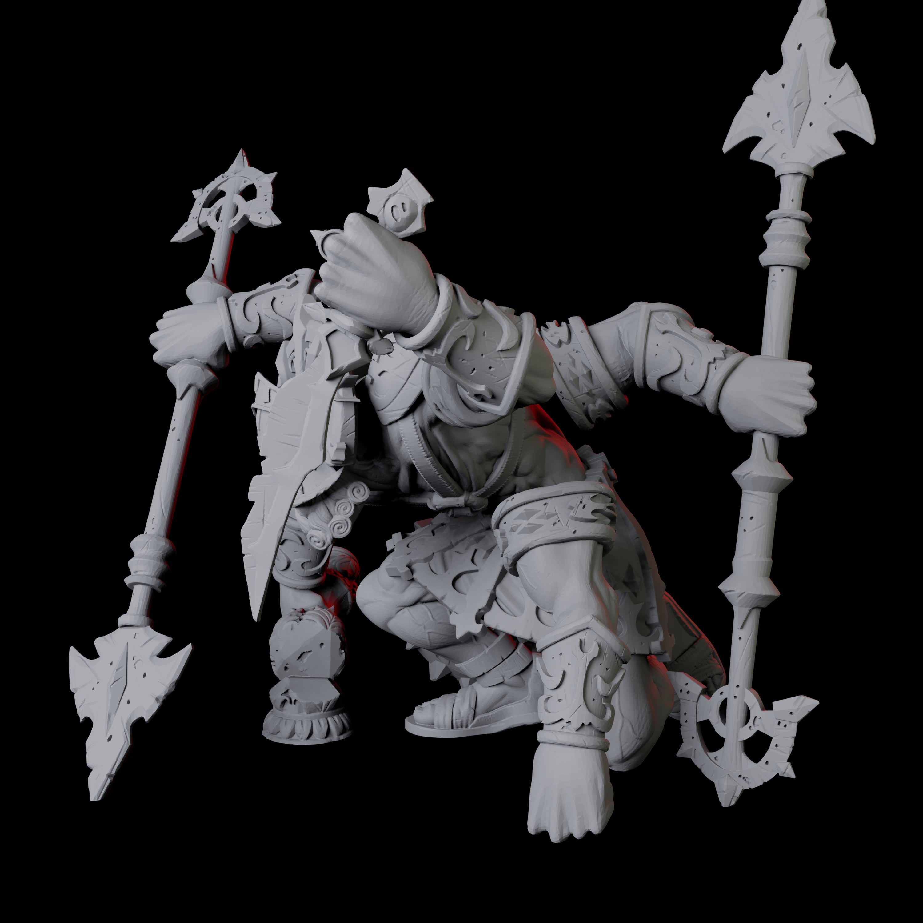 Tetrabrachius Construct Golem Miniature for Dungeons and Dragons, Pathfinder or other TTRPGs