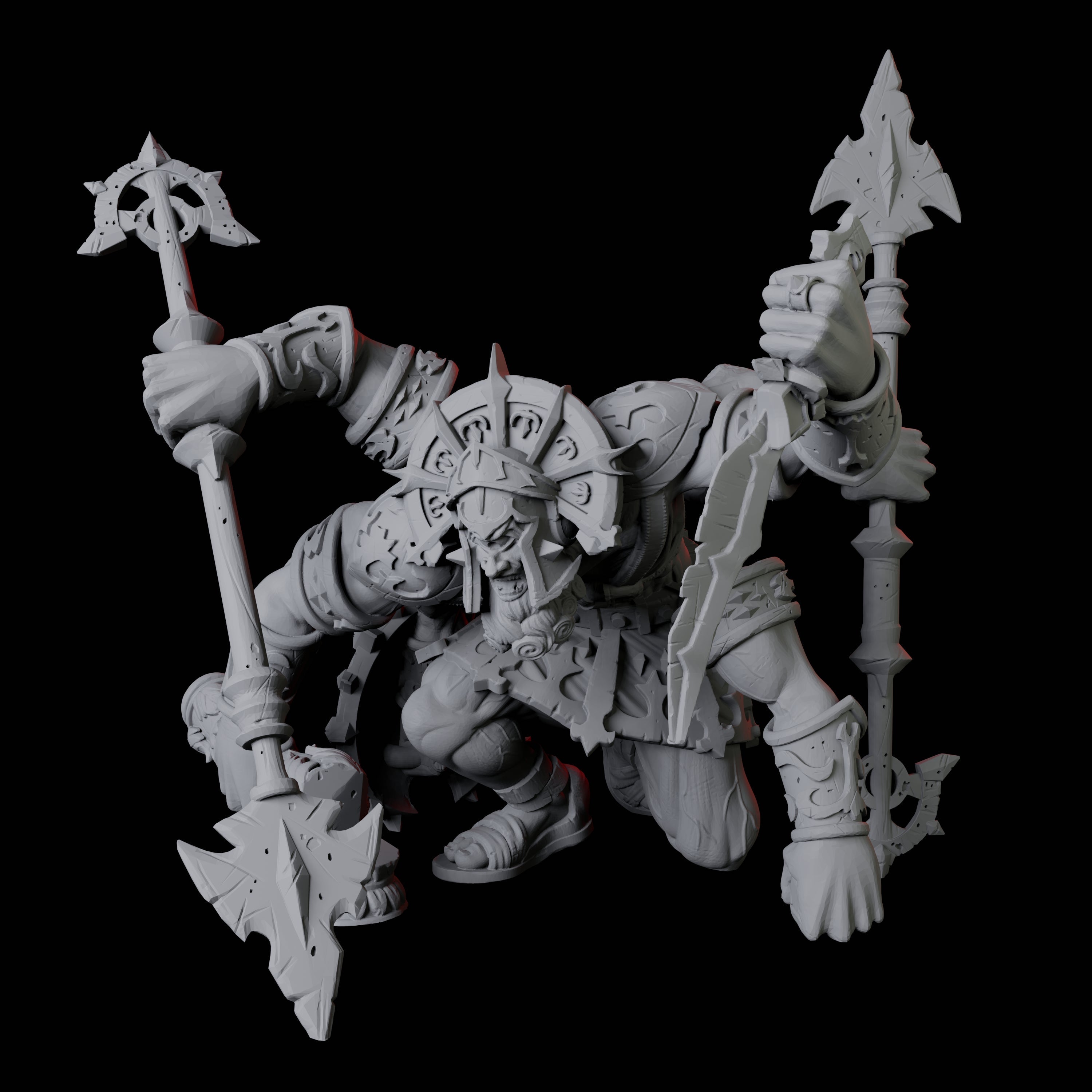 Tetrabrachius Construct Golem Miniature for Dungeons and Dragons, Pathfinder or other TTRPGs