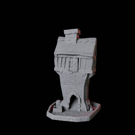 Thatched Cottage Dice Tower Miniature for Dungeons and Dragons, Pathfinder or other TTRPGs