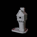 Thatched Cottage Dice Tower Miniature for Dungeons and Dragons, Pathfinder or other TTRPGs
