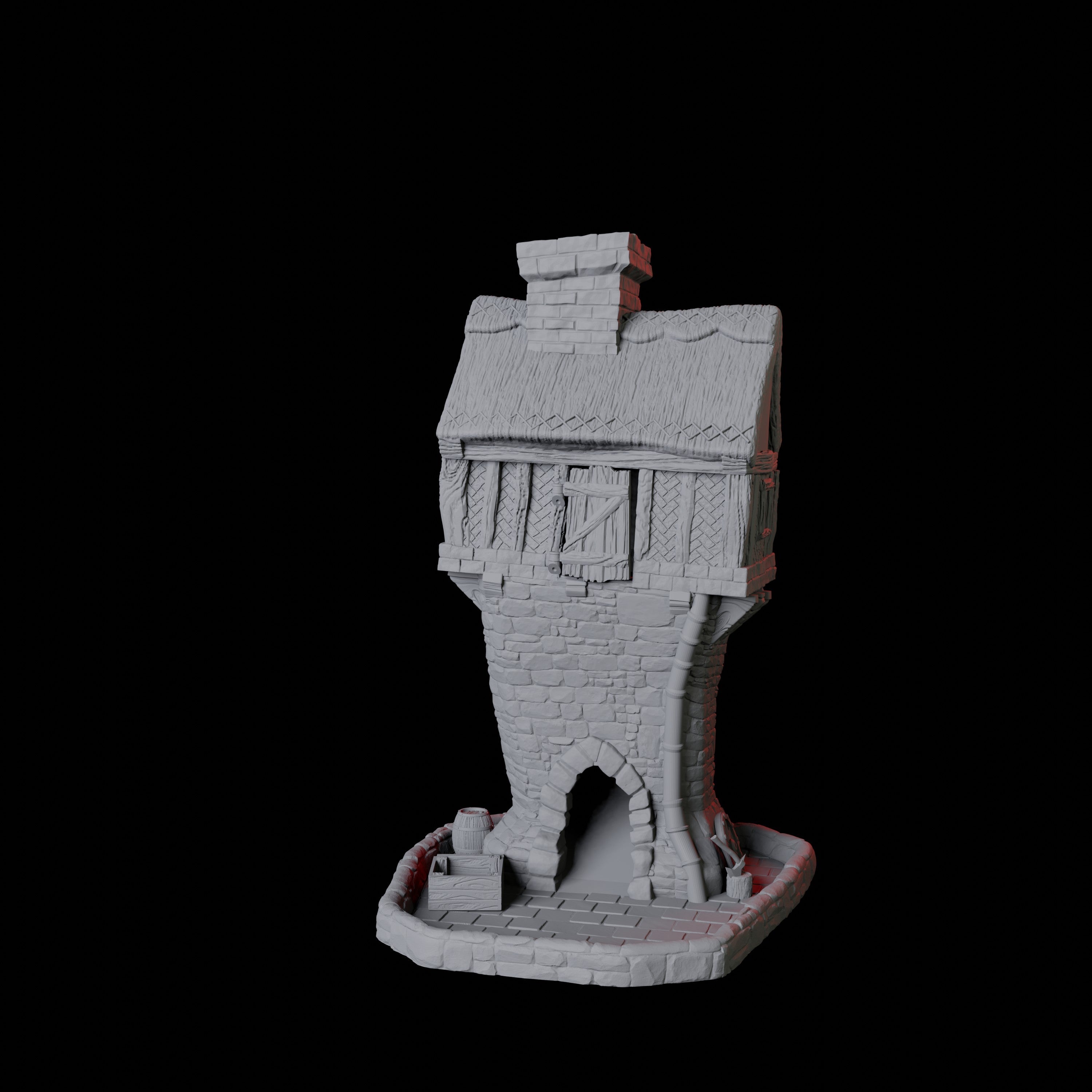 Thatched Cottage Dice Tower Miniature for Dungeons and Dragons