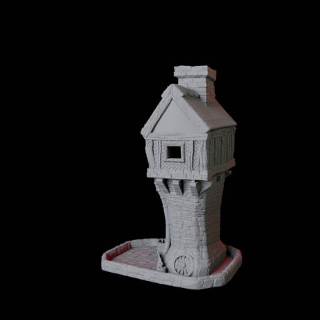 Thatched Cottage Dice Tower Miniature for Dungeons and Dragons, Pathfinder or other TTRPGs