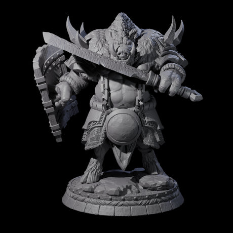 The Blackthorn Wereboars Miniature for Dungeons and Dragons, Pathfinder or other TTRPGs