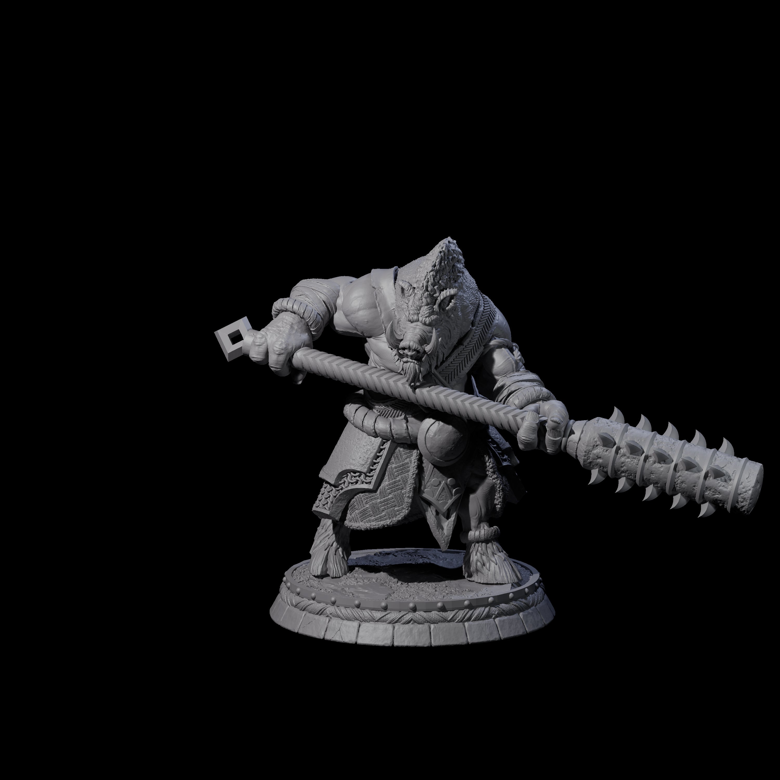 The Blackthorn Wereboars Miniature for Dungeons and Dragons, Pathfinder or other TTRPGs