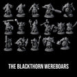 The Blackthorn Wereboars Miniature for Dungeons and Dragons, Pathfinder or other TTRPGs