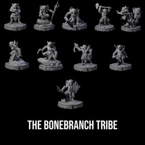 The Bonebranch Tribe Miniature for Dungeons and Dragons, Pathfinder or other TTRPGs