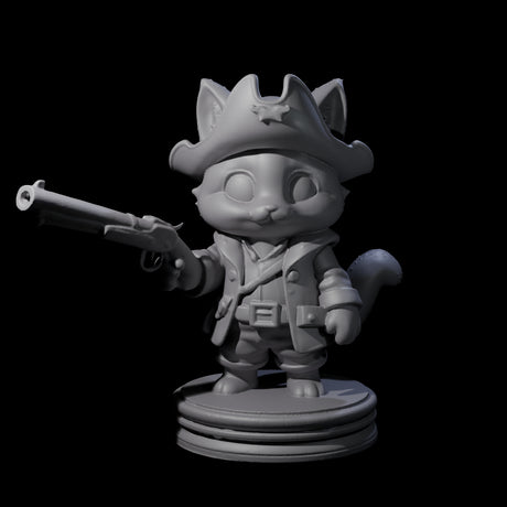 The Cute Pirate Kitty Crew Miniature for Dungeons and Dragons, Pathfinder or other TTRPGs