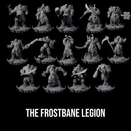 The Frostbane Legion Miniature for Dungeons and Dragons, Pathfinder or other TTRPGs