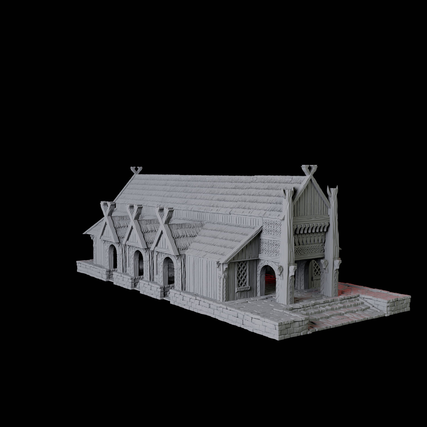 The Great Hall - Saxonia Miniature for Dungeons and Dragons, Pathfinder or other TTRPGs