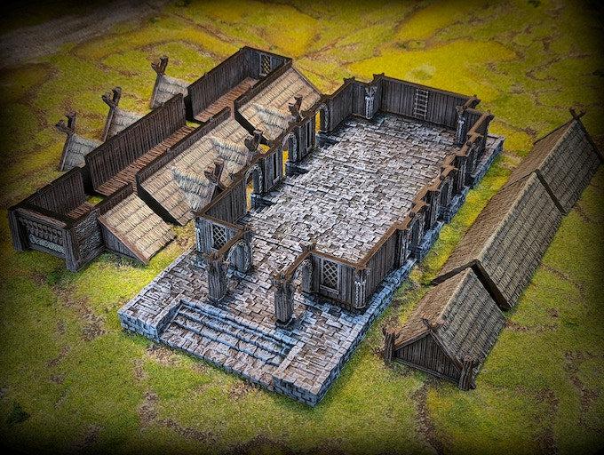 The Great Hall - Saxonia Miniature for Dungeons and Dragons, Pathfinder or other TTRPGs