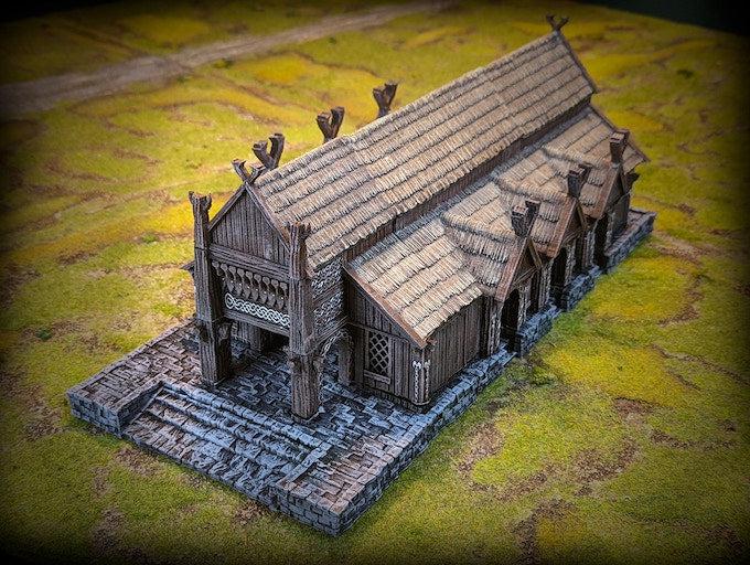 The Great Hall - Saxonia Miniature for Dungeons and Dragons, Pathfinder or other TTRPGs