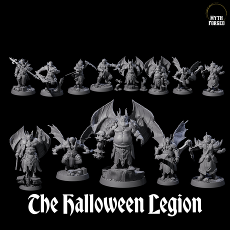 The Halloween Legion Miniature for Dungeons and Dragons, Pathfinder or other TTRPGs