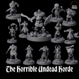 The Horrible Undead Horde Miniature for Dungeons and Dragons, Pathfinder or other TTRPGs