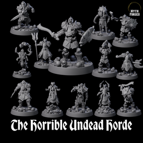 The Horrible Undead Horde Miniature for Dungeons and Dragons, Pathfinder or other TTRPGs