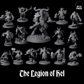 The Legion of Hel Miniature for Dungeons and Dragons, Pathfinder or other TTRPGs