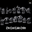 The Lost Lake Crocodilian Lizardfolk Tribe Miniature for Dungeons and Dragons, Pathfinder or other TTRPGs