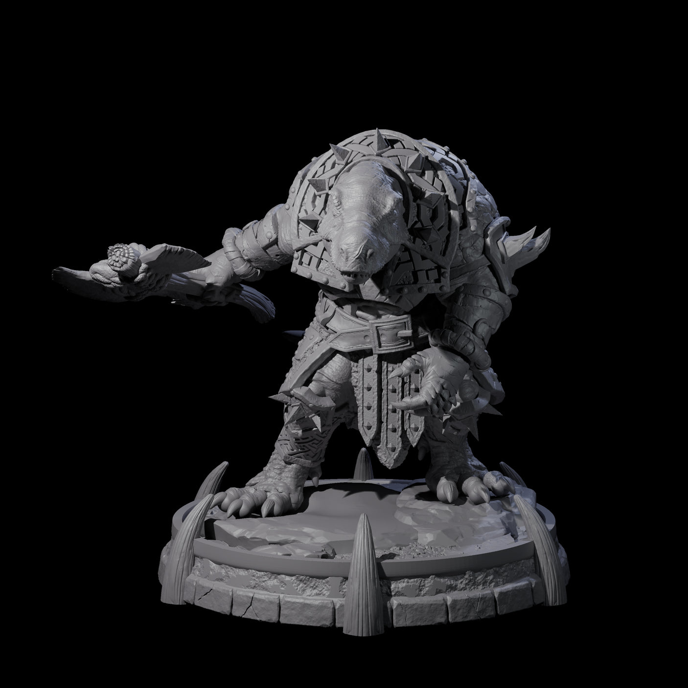 The Lost Saurian Tribe Miniature for Dungeons and Dragons, Pathfinder or other TTRPGs