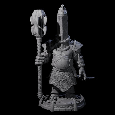 The Lost Saurian Tribe Miniature for Dungeons and Dragons, Pathfinder or other TTRPGs