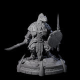 The Lost Saurian Tribe Miniature for Dungeons and Dragons, Pathfinder or other TTRPGs