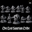 The Lost Saurian Tribe Miniature for Dungeons and Dragons, Pathfinder or other TTRPGs