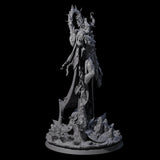 The Oracle Tyrant of the Crystal Epoch Miniature for Dungeons and Dragons, Pathfinder or other TTRPGs