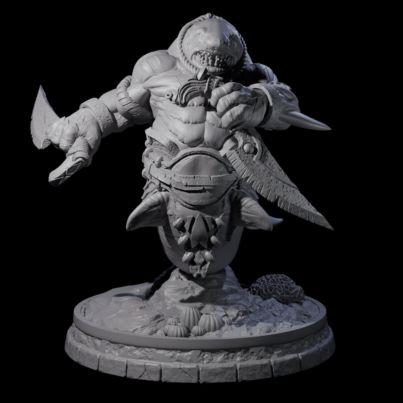 The Undertow Tribe - 15 Sharkin Miniature for Dungeons and Dragons, Pathfinder or other TTRPGs