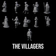The Villagers Miniature for Dungeons and Dragons, Pathfinder or other TTRPGs
