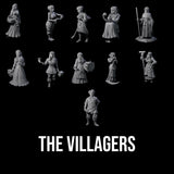 The Villagers Miniature for Dungeons and Dragons, Pathfinder or other TTRPGs