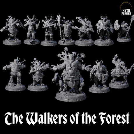 The Walkers of the Forest Miniature for Dungeons and Dragons, Pathfinder or other TTRPGs