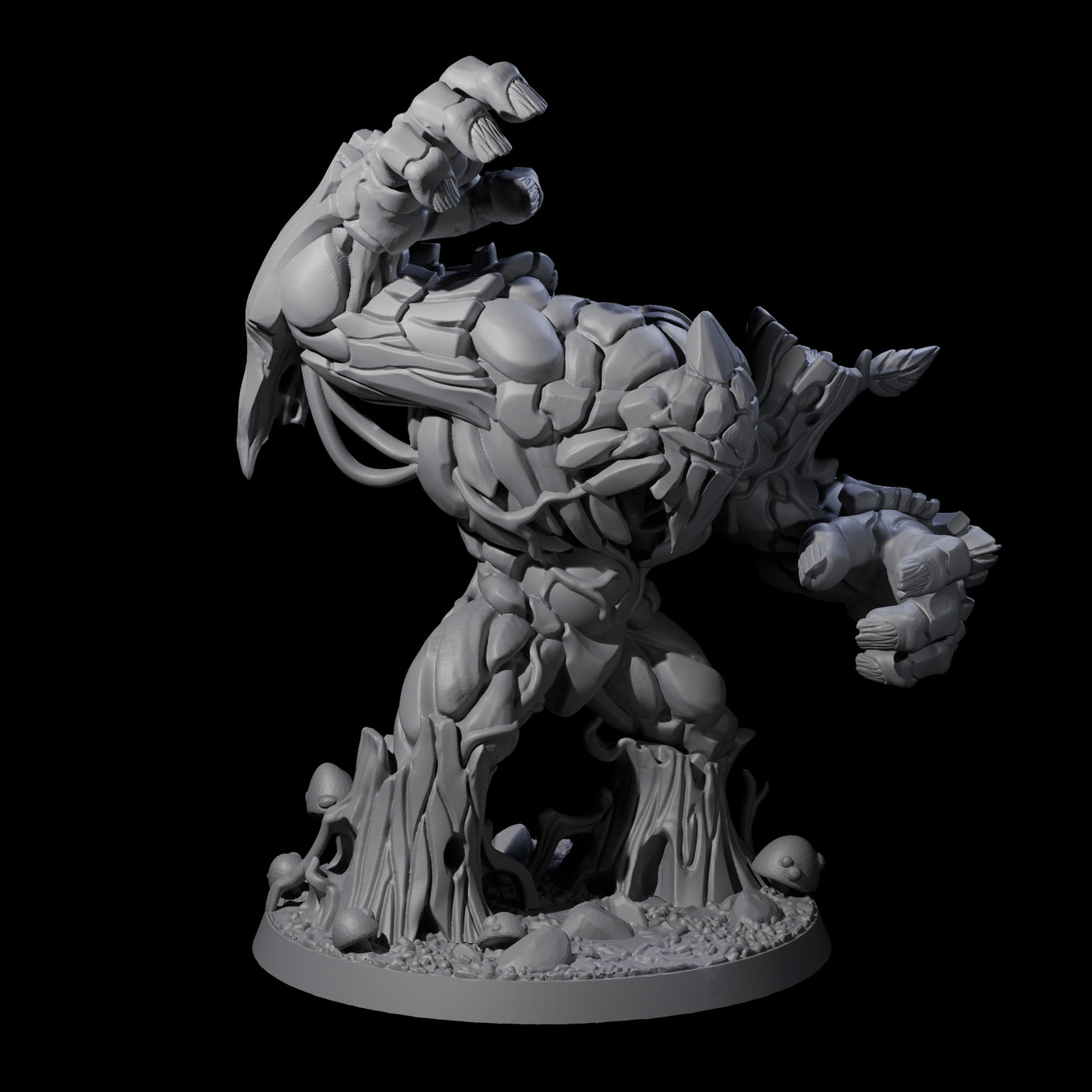 Thick Armoured Treant Miniature for Dungeons and Dragons, Pathfinder or other TTRPGs