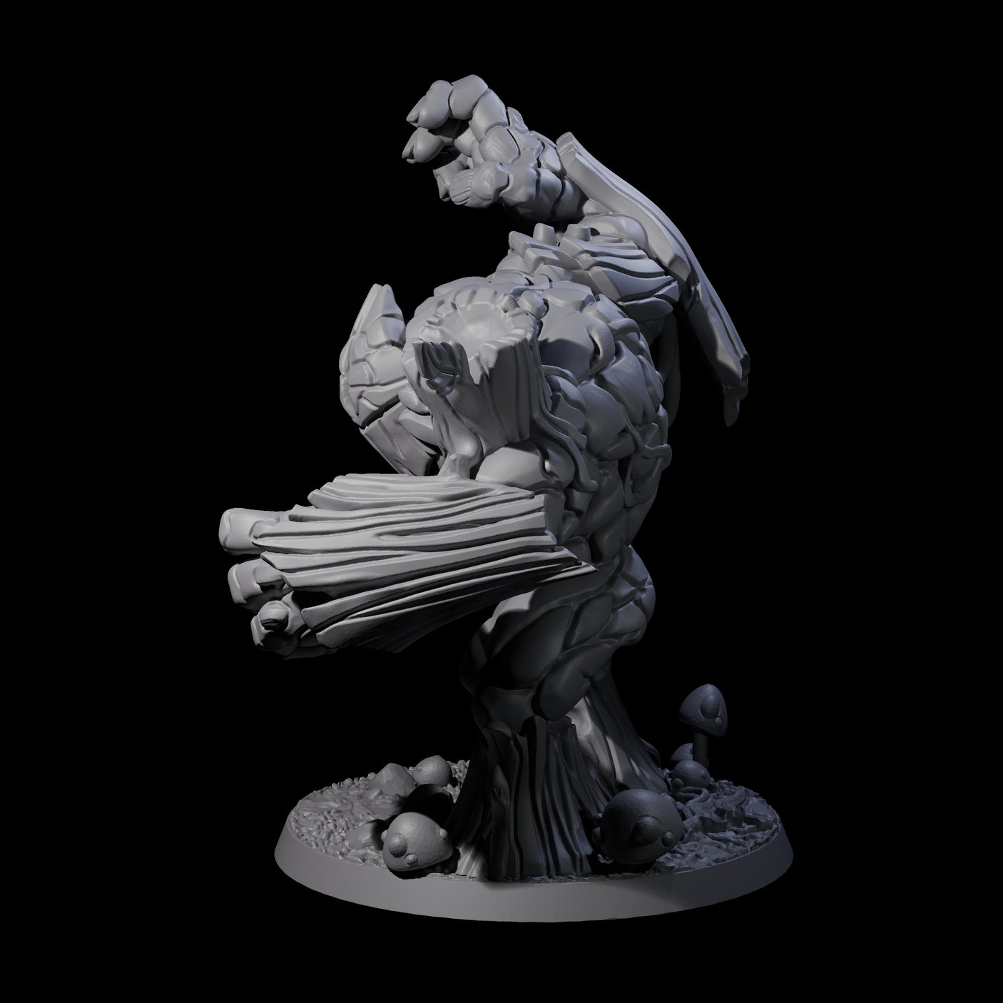 Thick Armoured Treant Miniature for Dungeons and Dragons, Pathfinder or other TTRPGs