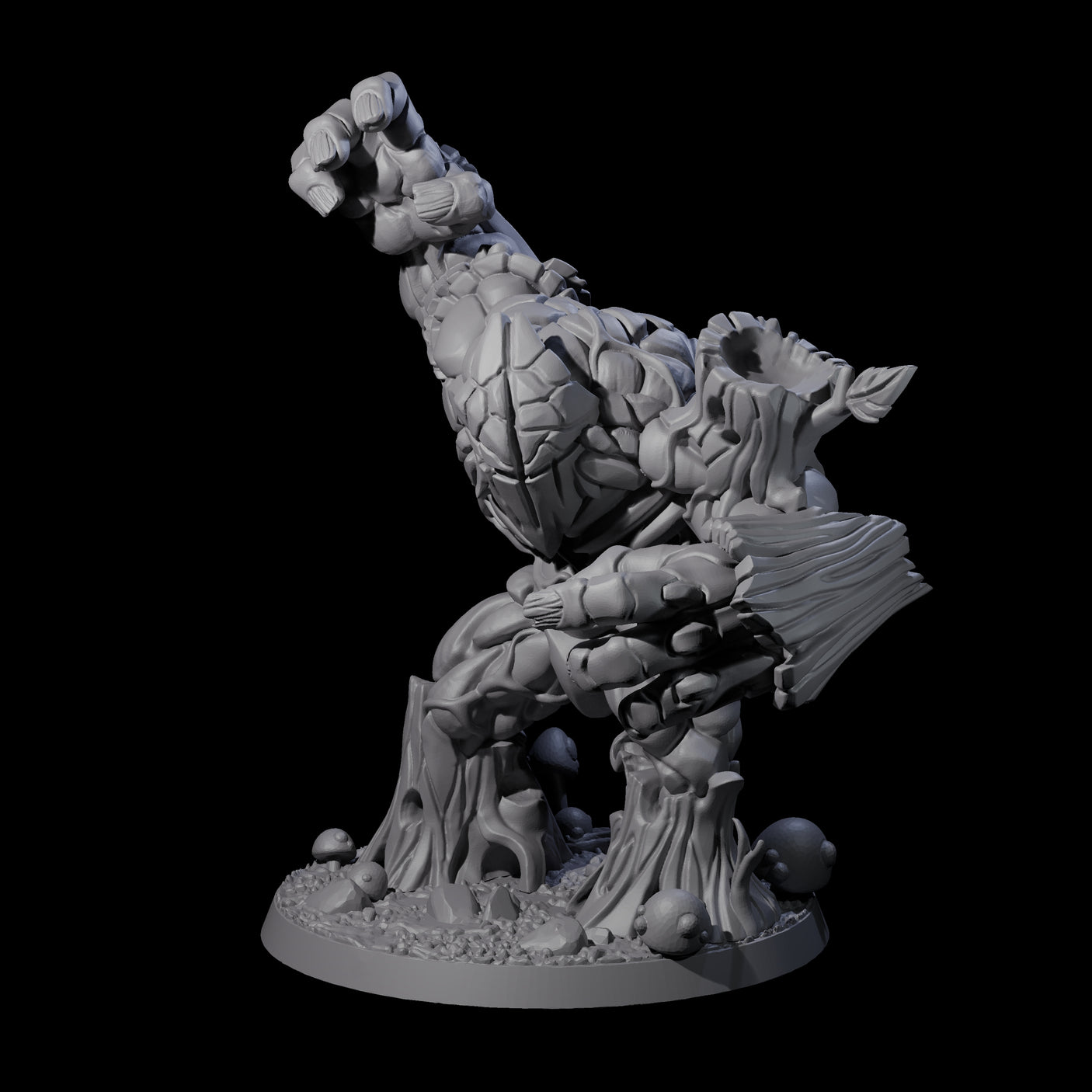 Thick Armoured Treant Miniature for Dungeons and Dragons, Pathfinder or other TTRPGs