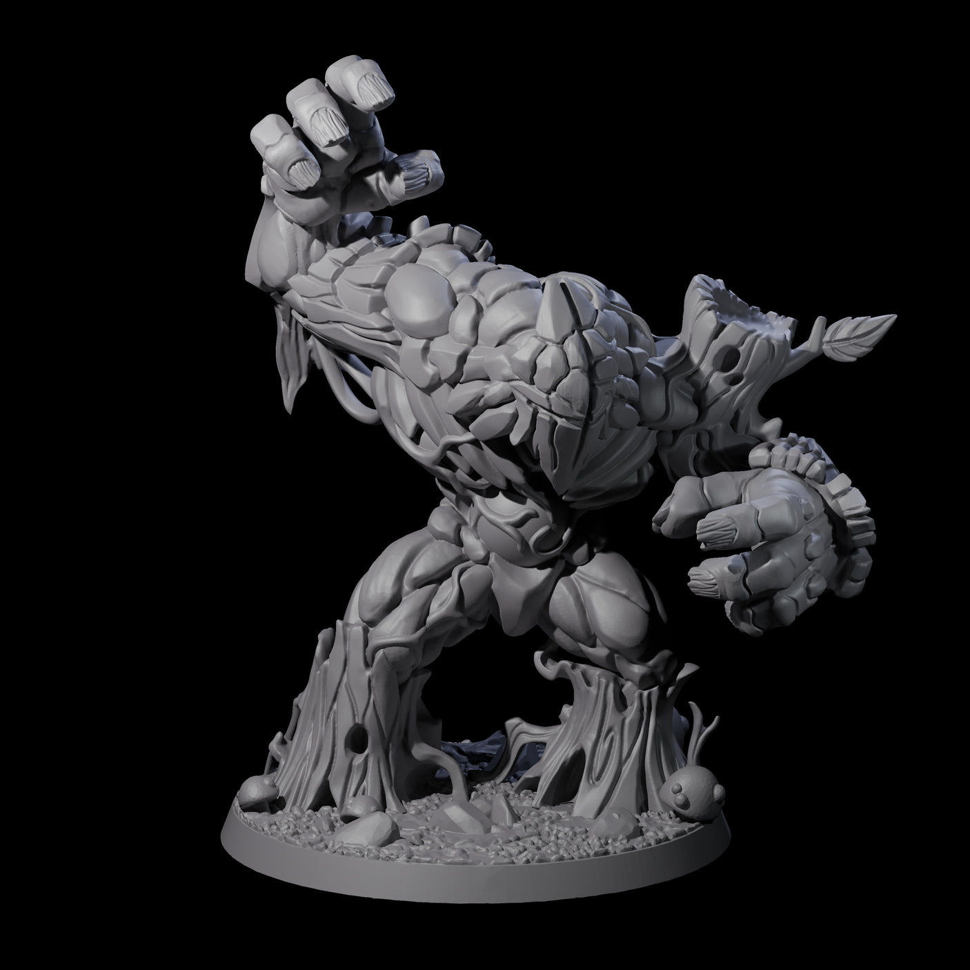 Thick Armoured Treant Miniature for Dungeons and Dragons, Pathfinder or other TTRPGs