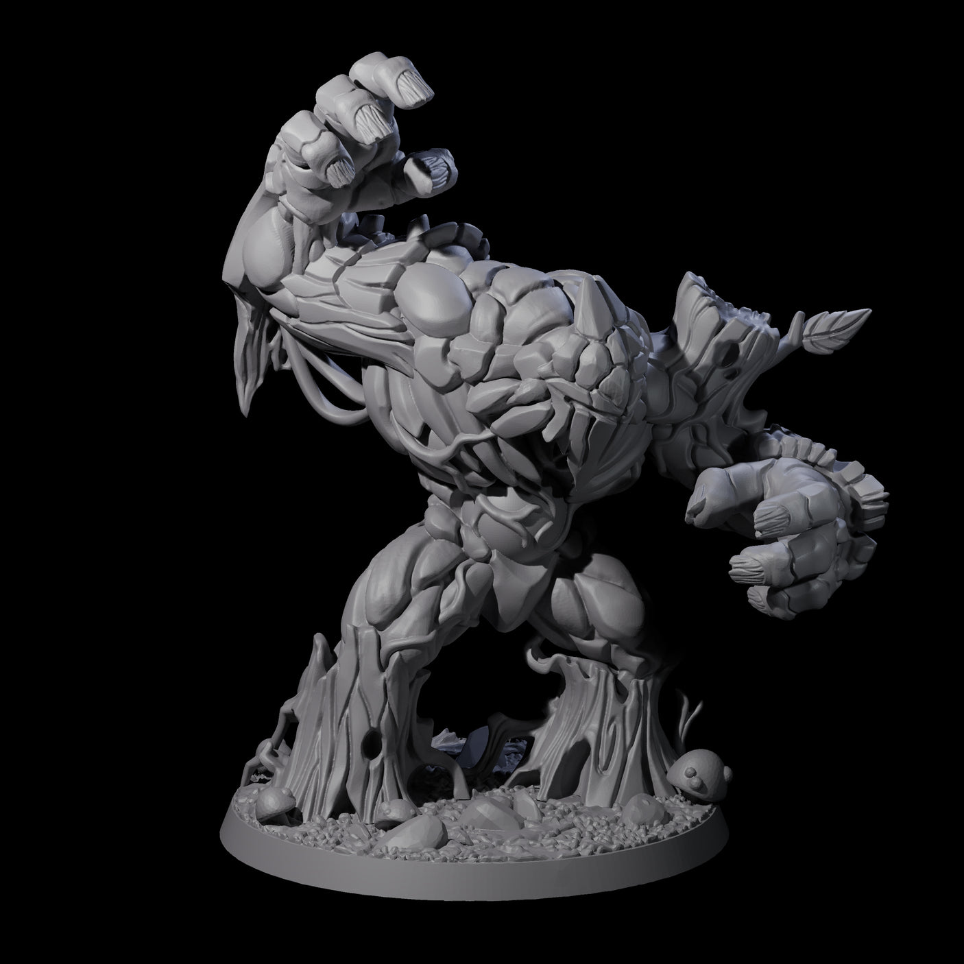 Thick Armoured Treant Miniature for Dungeons and Dragons, Pathfinder or other TTRPGs
