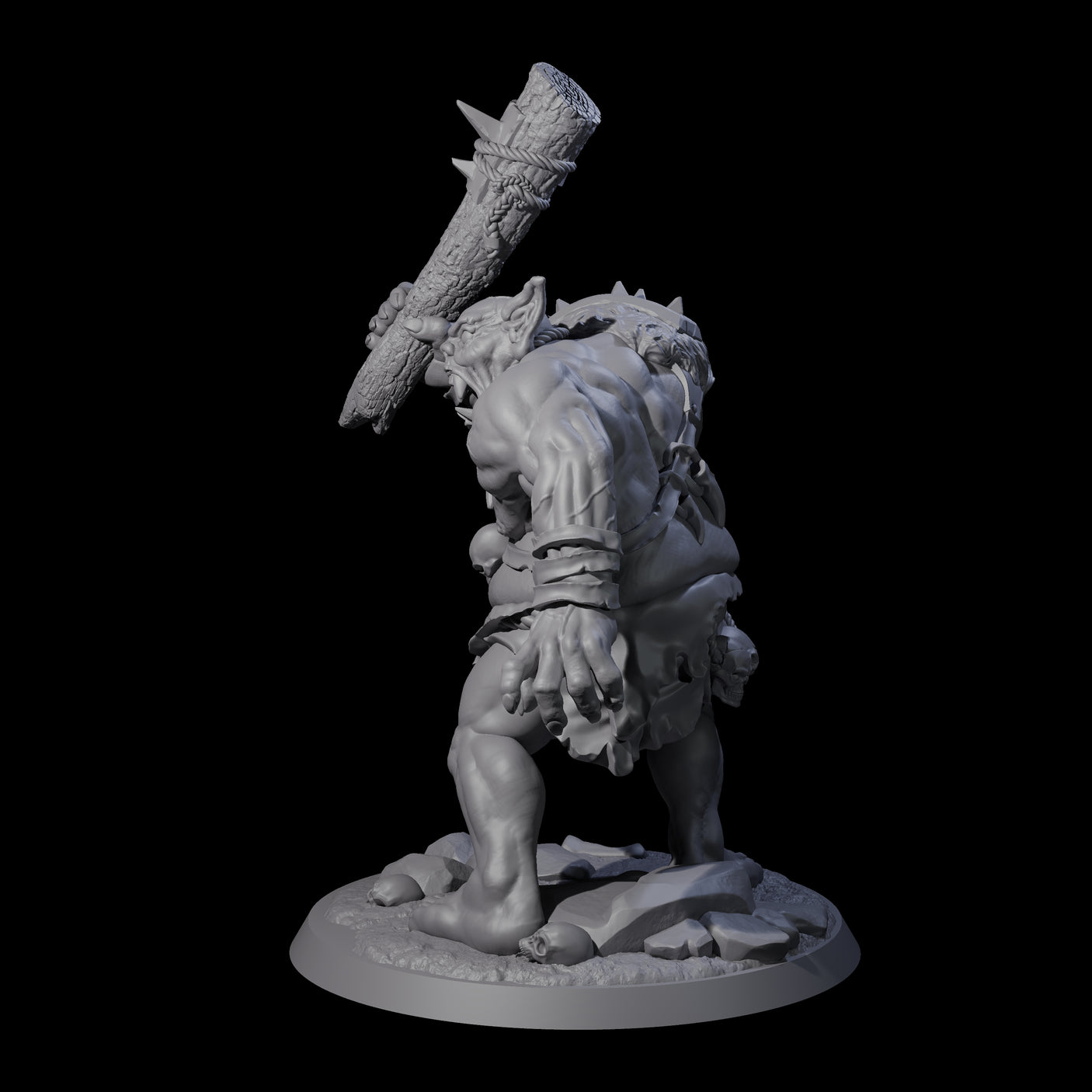 Thick Ogre A Miniature for Dungeons and Dragons, Pathfinder or other TTRPGs
