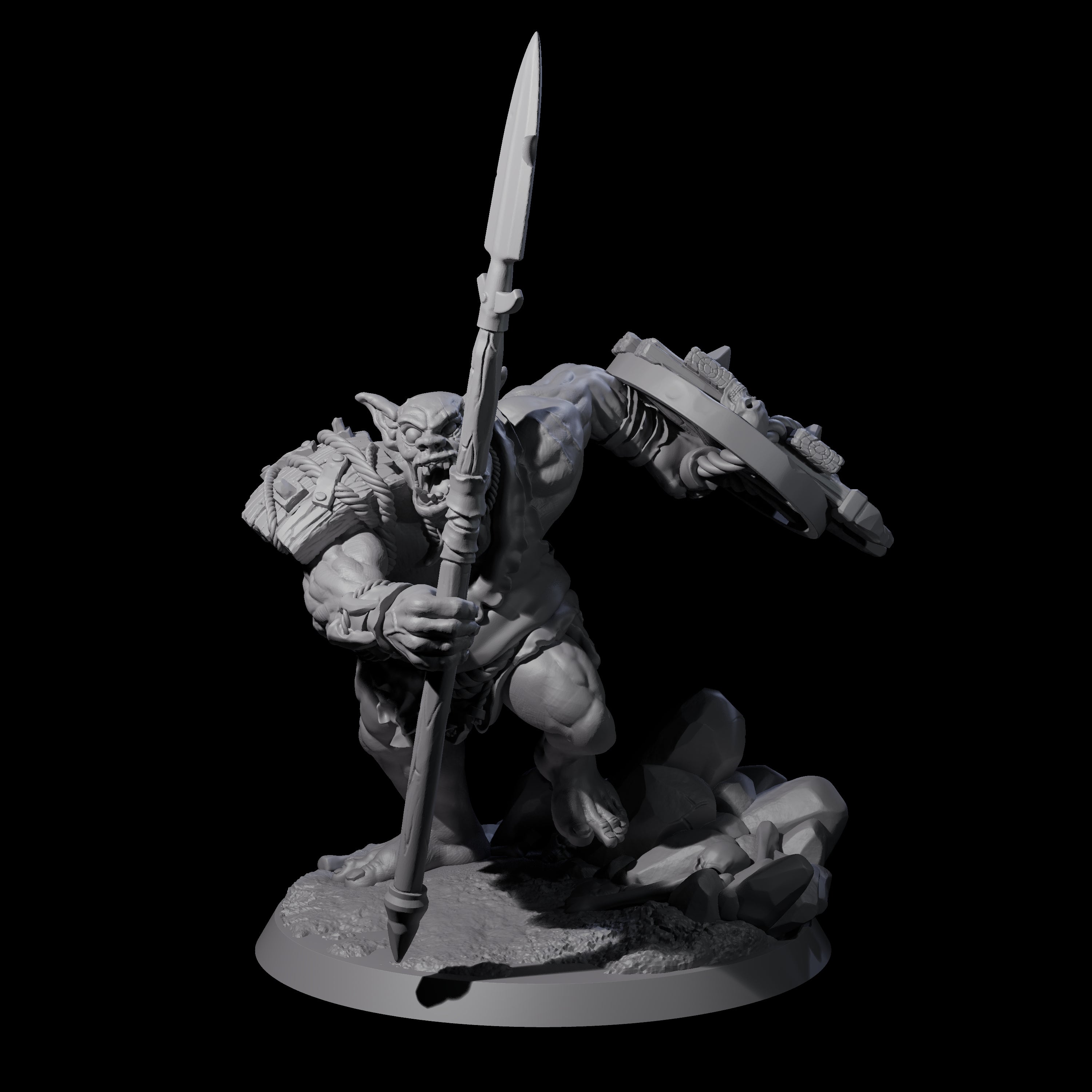 Thick Ogre C Miniature for Dungeons and Dragons, Pathfinder or other TTRPGs