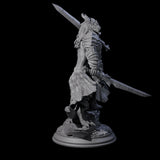 Thick Swords Dragonborn Fighter Miniature for Dungeons and Dragons, Pathfinder or other TTRPGs