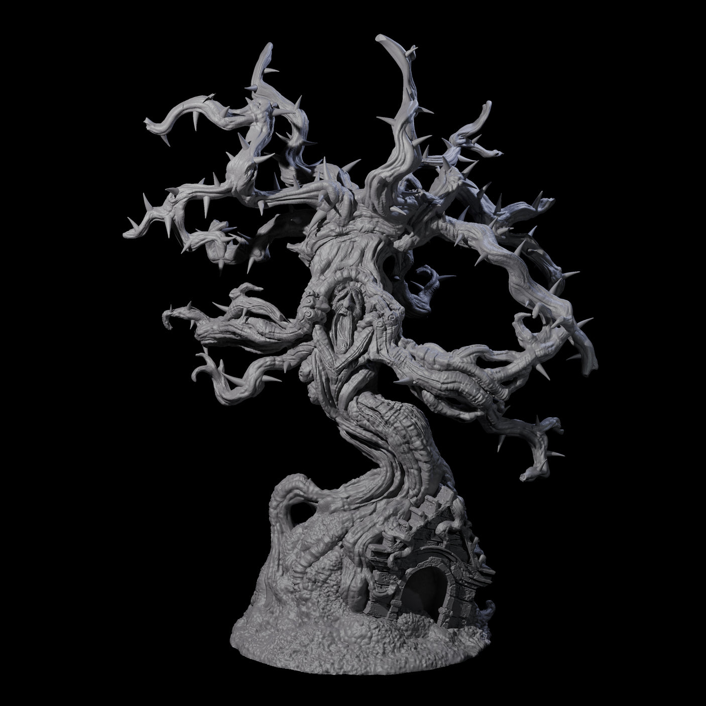 Thorny Tree Blight A Miniature for Dungeons and Dragons, Pathfinder or other TTRPGs