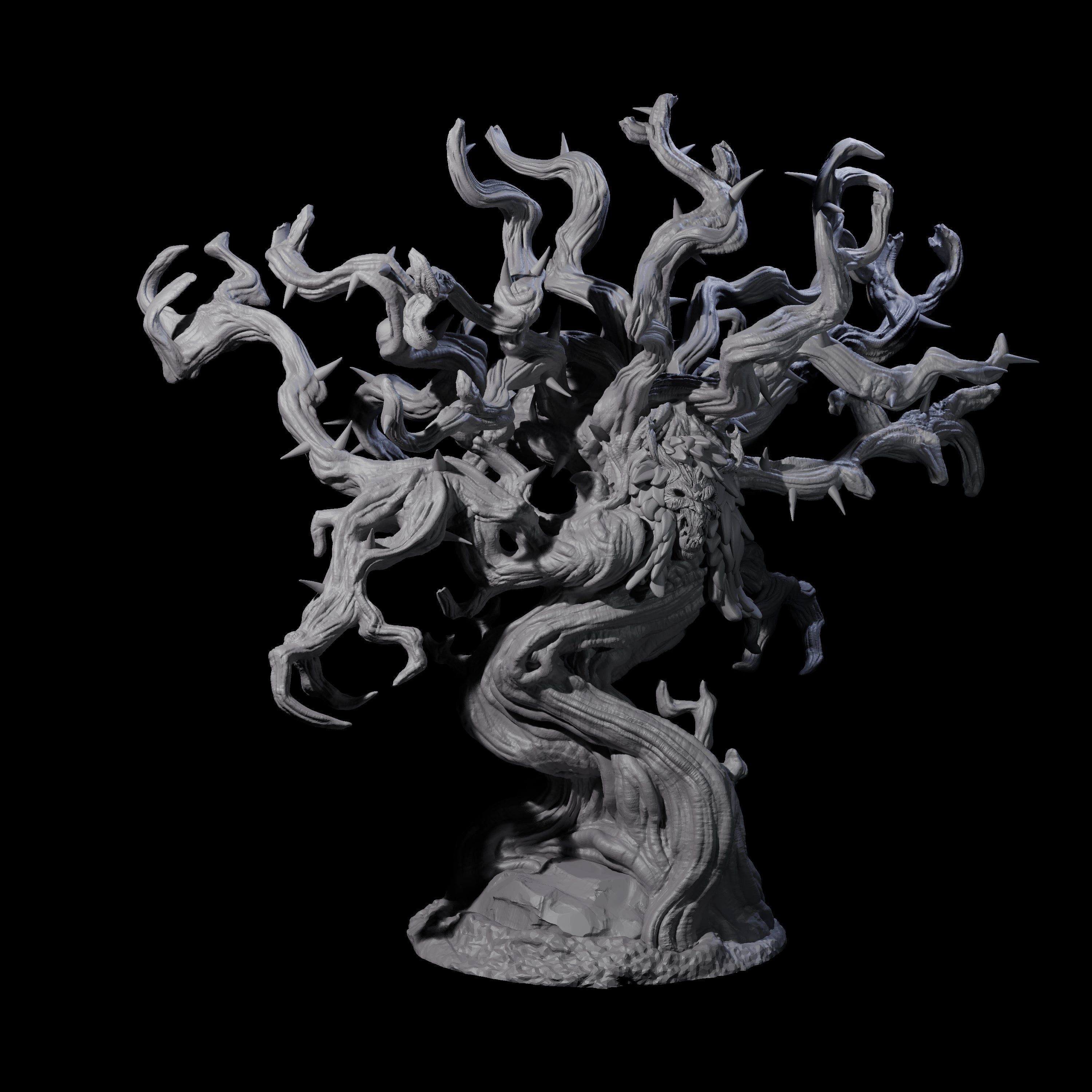Thorny Tree Blight B Miniature for Dungeons and Dragons, Pathfinder or other TTRPGs